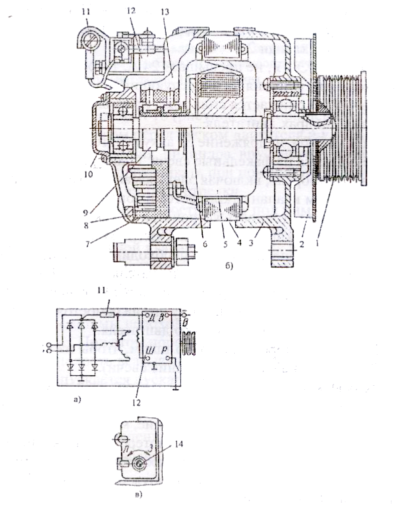Генератор Г273В  - двигателя КАМАЗ Евро-2 - 740.30, 740.31