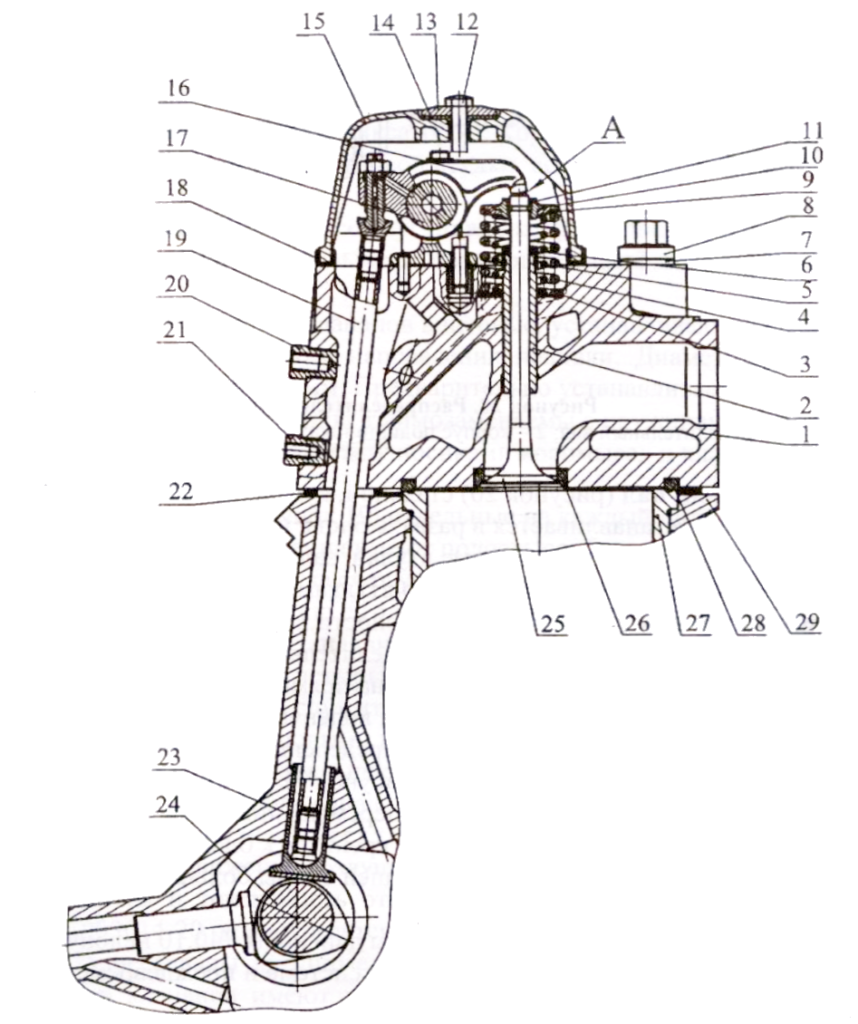 Механизм газораспределения - двигателя КАМАЗ Евро-2 - 740.30, 740.31