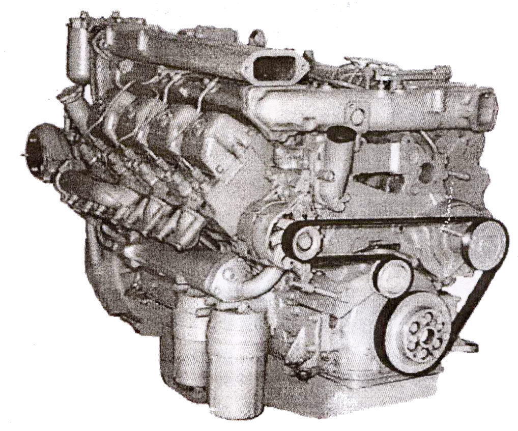 Общий вид двигателя КАМАЗ Евро-3 - 740.50-360, 740.51-320
