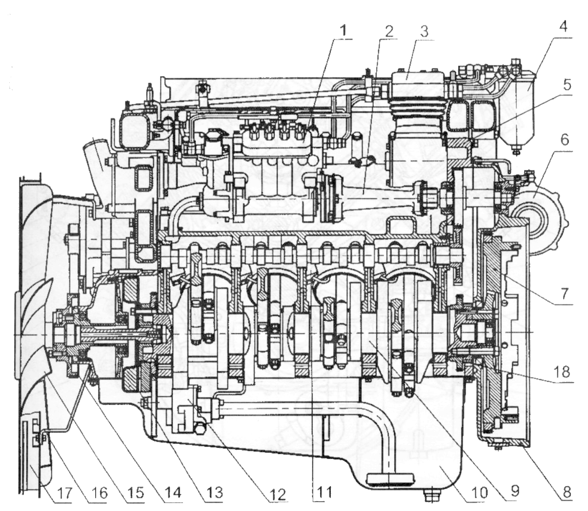 Устройство двигателя камаз 740 схема