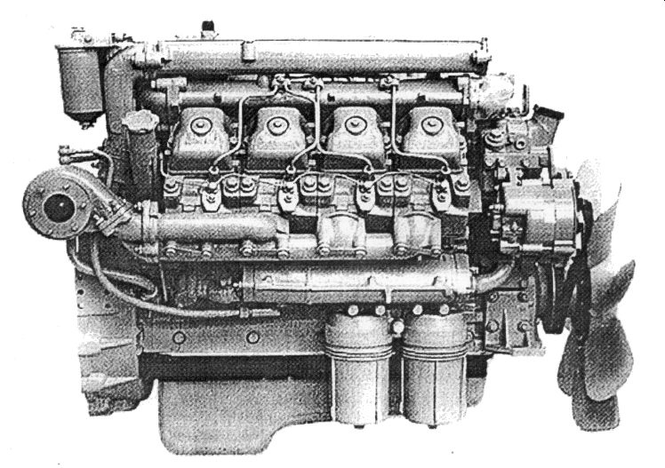 Общий вид двигателя КАМАЗ 740.30-260