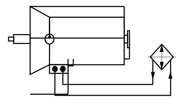 Схема КПП ZF 16S-151,-181,-221,-251 Ecosplit с теплообменником