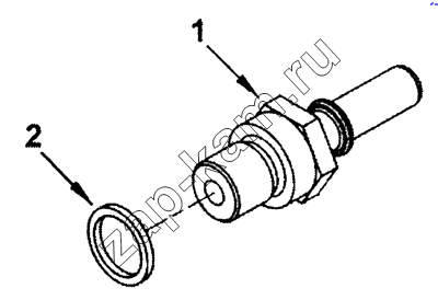 Схема/чертеж: Фитинг топливоподачи / Cummins 6ISBe4-245