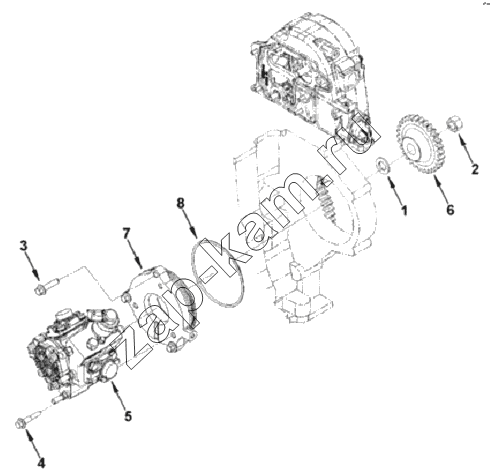 Схема/чертеж: Топливный насос / Cummins ISF 2.8 (S3129T)