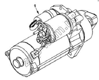 Схема/чертеж: Стартер / Cummins ISF 2.8 (S3129T)