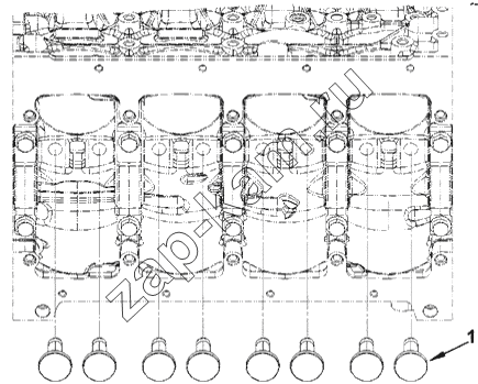 Схема/чертеж: Толкатель клапана / Cummins ISF 3.8 (S3154)