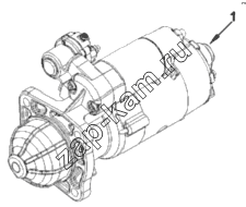 Схема/чертеж: Стартер / Cummins ISF 3.8 (S3154)