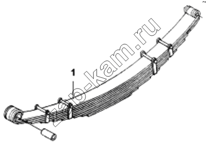 Схема/чертеж: Рессора передняя / DongFeng DFL-3251A