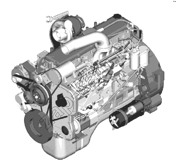 Схема/чертеж: 10E56 Двигатель в сборе / DongFeng DFL-3251AXA Euro3
