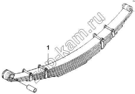 Схема/чертеж: 29Е56 Передняя рессора / DongFeng DFL-3251AXA Euro3