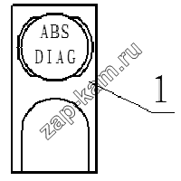 Схема/чертеж: 3750210-C010 Клавиша диагностики системы ABS / DongFeng DFL-3251AXA Euro3