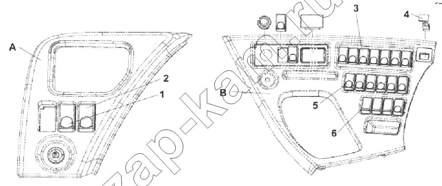 Схема/чертеж: 3750A-C0100 Выключатели / DongFeng DFL-3251AXA Euro3