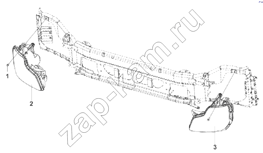 Схема/чертеж: 3772A-C0100 Передние комбинированные фары / DongFeng DFL-3251AXA Euro3
