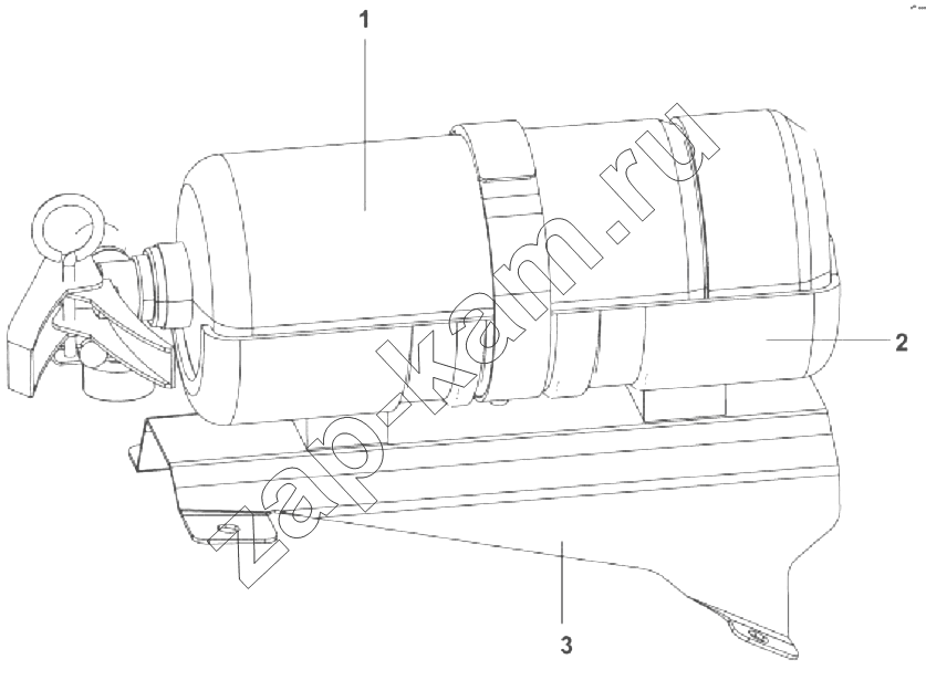 Схема/чертеж: 3910A-C0100 Огнетушитель / DongFeng DFL-3251AXA Euro3