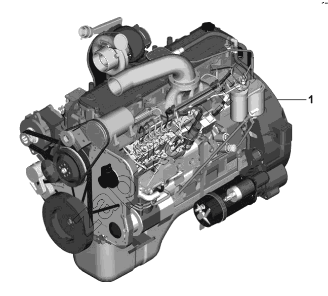 Схема/чертеж: Engine Assembly / DongFeng L3251A3 (вар.)