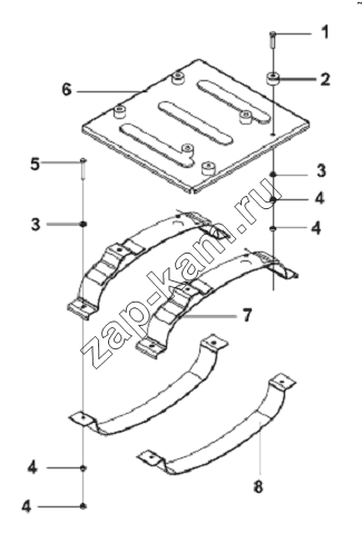 Схема/чертеж: Muffler Installation Subassembly / DongFeng L3251A3 (вар.)