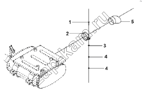 Схема/чертеж: Muffler Exhaust Pipe Subassembly / DongFeng L3251A3 (вар.)