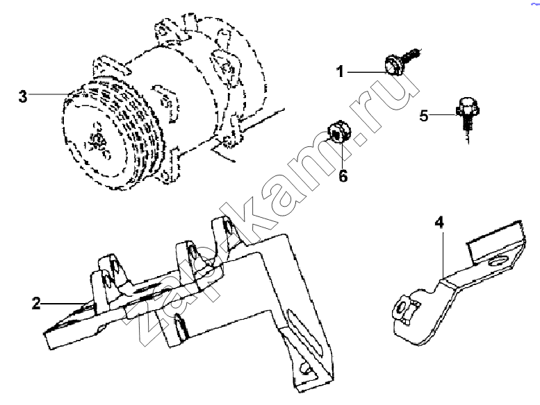 Схема/чертеж: Air Conditioner Subassembly / DongFeng L3251A3 (вар.)
