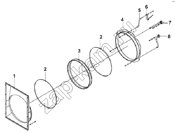Схема/чертеж: Fan Cowl Subassembly / DongFeng L3251A3 (вар.)