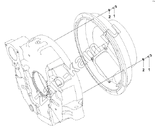 Схема/чертеж: Clutch Case Installation Subassembly / DongFeng L3251A3 (вар.)