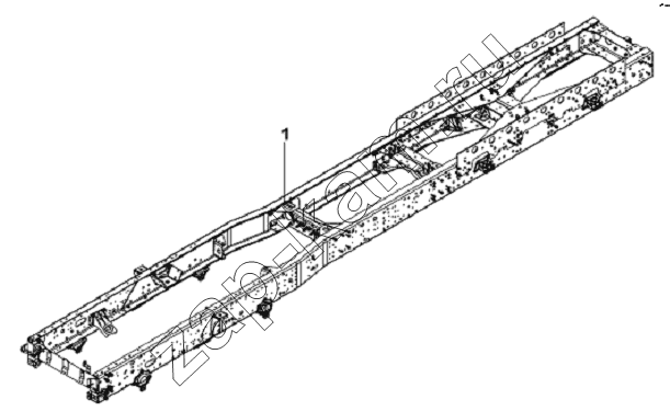 Схема/чертеж: Vehicle Frame & Bracket Assembly / DongFeng L3251A3 (вар.)