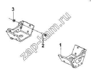 Схема/чертеж: Engine Rear Suspension Subassembly-Vehicle Frame / DongFeng L3251A3 (вар.)
