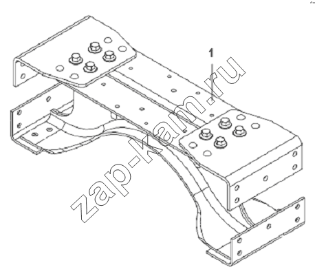 Схема/чертеж: Cross Beam Subassembly-Reinforced Beam / DongFeng L3251A3 (вар.)