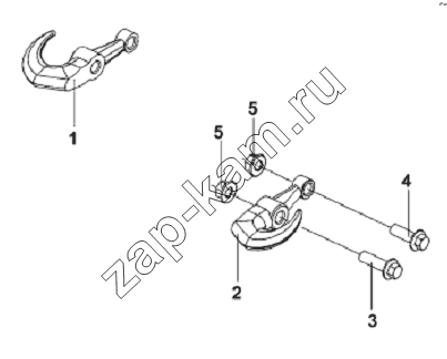 Схема/чертеж: Front Towing Hook Subassembly / DongFeng L3251A3 (вар.)