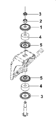 Схема/чертеж: Vibration Damper Upper Pin & Fastener / DongFeng L3251A3 (вар.)