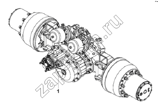 Схема/чертеж: Middle Axle Assembly / DongFeng L3251A3 (вар.)
