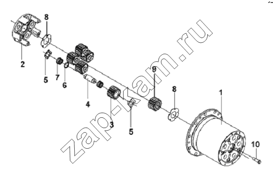 Схема/чертеж: Wheel End Retarder Assembly / DongFeng L3251A3 (вар.)