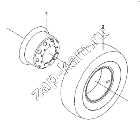 Схема/чертеж: Wheel Assembly / DongFeng L3251A3 (вар.)