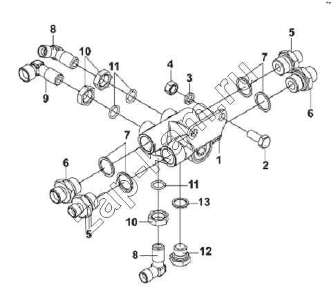 Схема/чертеж: One Way Valve Subassembly / DongFeng L3251A3 (вар.)