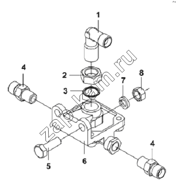 Схема/чертеж: Quick Release Valve Subassembly / DongFeng L3251A3 (вар.)