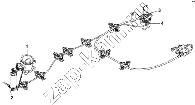 Схема/чертеж: Exhaust Brake Subassembly / DongFeng L3251A3 (вар.)