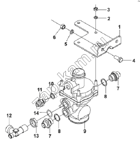 Схема/чертеж: Load Apportioning Valve Subassembly / DongFeng L3251A3 (вар.)