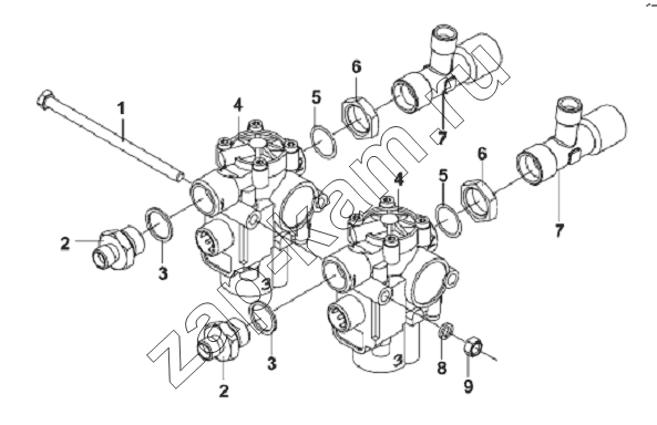 Схема/чертеж: Rear ABS / DongFeng L3251A3 (вар.)