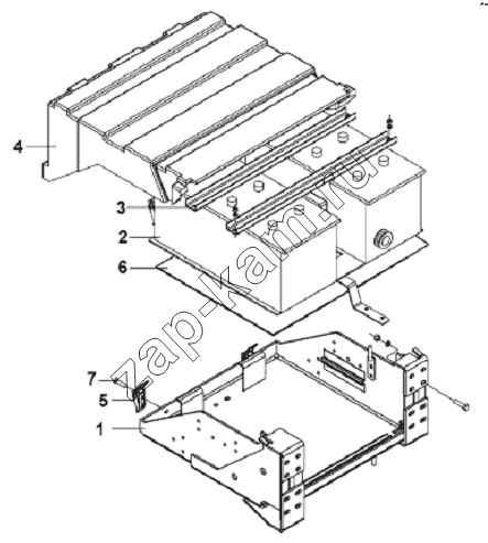 Схема/чертеж: Battery Subassembly / DongFeng L3251A3 (вар.)