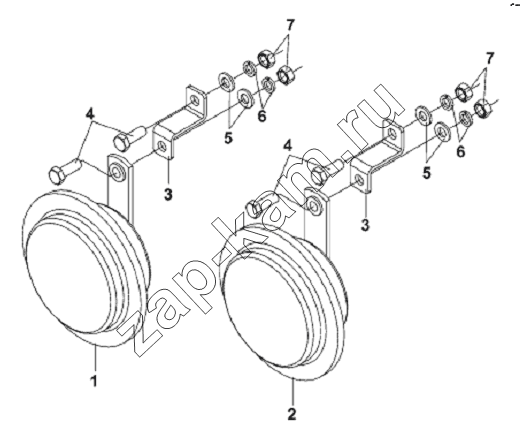 Схема/чертеж: Electric Horn Subassembly / DongFeng L3251A3 (вар.)