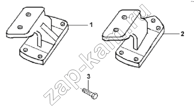 Схема/чертеж: Engine Front Suspension Bracket Subassembly / DongFeng L3251A3 (вар.)