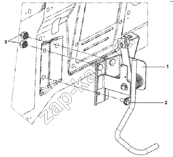 Схема/чертеж: Throttle Drive Subassembly / DongFeng L3251A3 (вар.)