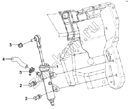 Схема/чертеж: Clutch Master Cylinder Subassembly / DongFeng L3251A3 (вар.)