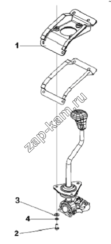 Схема/чертеж: Gearbox Control Bracket / DongFeng L3251A3 (вар.)