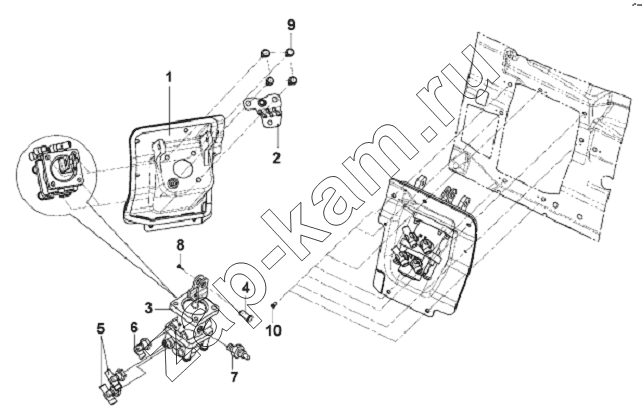 Схема/чертеж: Exhaust Brake Valve Subassembly / DongFeng L3251A3 (вар.)