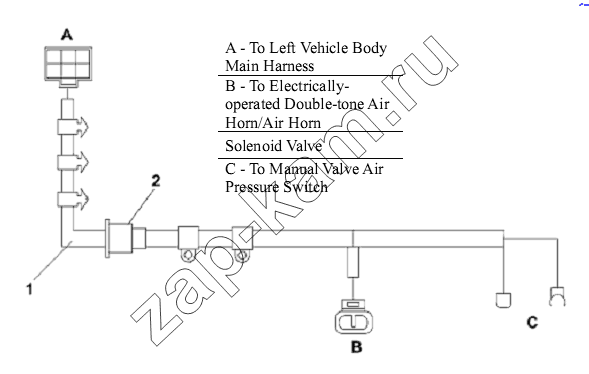 Схема/чертеж: Cab Floor Lower Harness Subassembly / DongFeng L3251A3 (вар.)