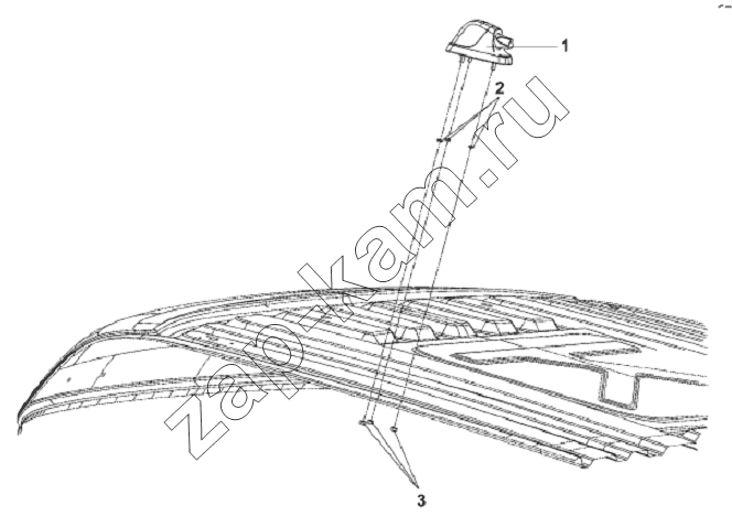 Схема/чертеж: Front Outline Lamp Subassembly / DongFeng L3251A3 (вар.)