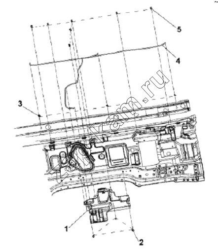Схема/чертеж: Windscreen Washer Subassembly / DongFeng L3251A3 (вар.)