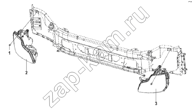Схема/чертеж: Front Combination Lamp Subassembly / DongFeng L3251A3 (вар.)