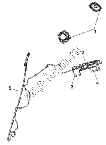 Схема/чертеж: Radio & CD Player Subassembly / DongFeng L3251A3 (вар.)