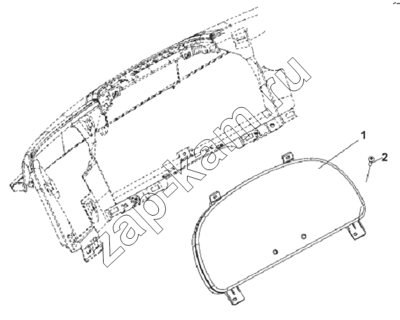 Схема/чертеж: Combination Instrument Subassembly / DongFeng L3251A3 (вар.)